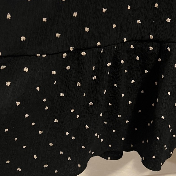 Blu Pepper Black Polka Dot Long Sleeve Dress - Picture 5 of 9